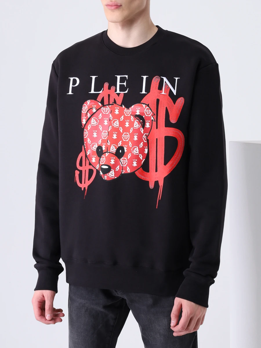 Толстовка-унисекс хлопковая с принтом PHILIPP PLEIN FAAC MJO0772/24 Принт  Фото 5
