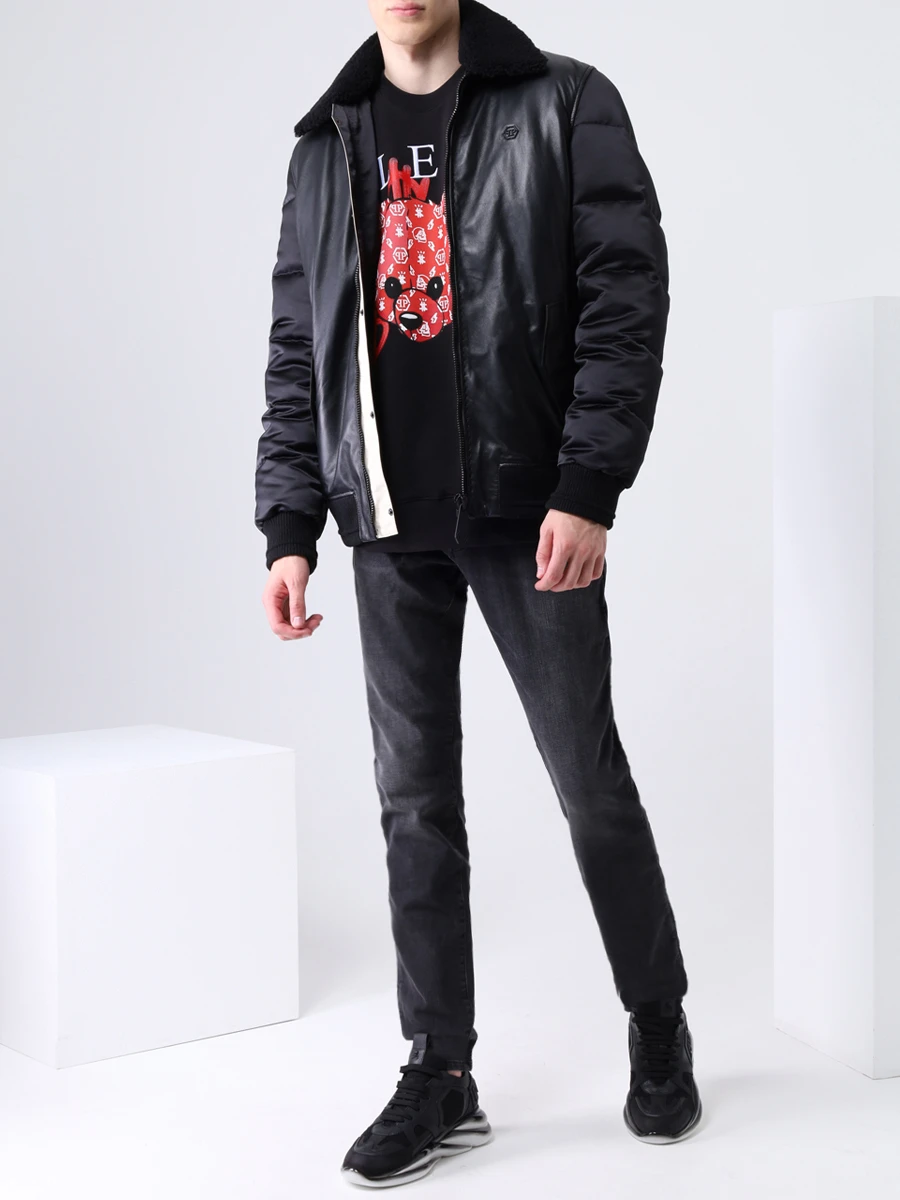 Толстовка-унисекс хлопковая с принтом PHILIPP PLEIN FAAC MJO0772/24 Принт  Фото 2