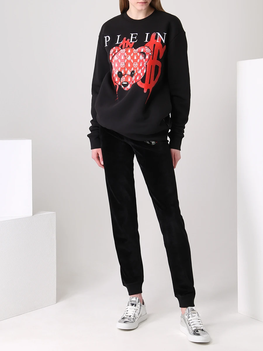 Толстовка-унисекс хлопковая с принтом PHILIPP PLEIN FAAC MJO0772/24 Принт  Фото 3