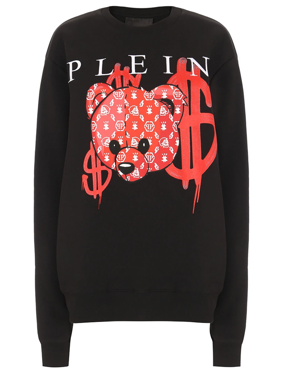Толстовка-унисекс хлопковая с принтом PHILIPP PLEIN FAAC MJO0772/24 Принт  Фото 10