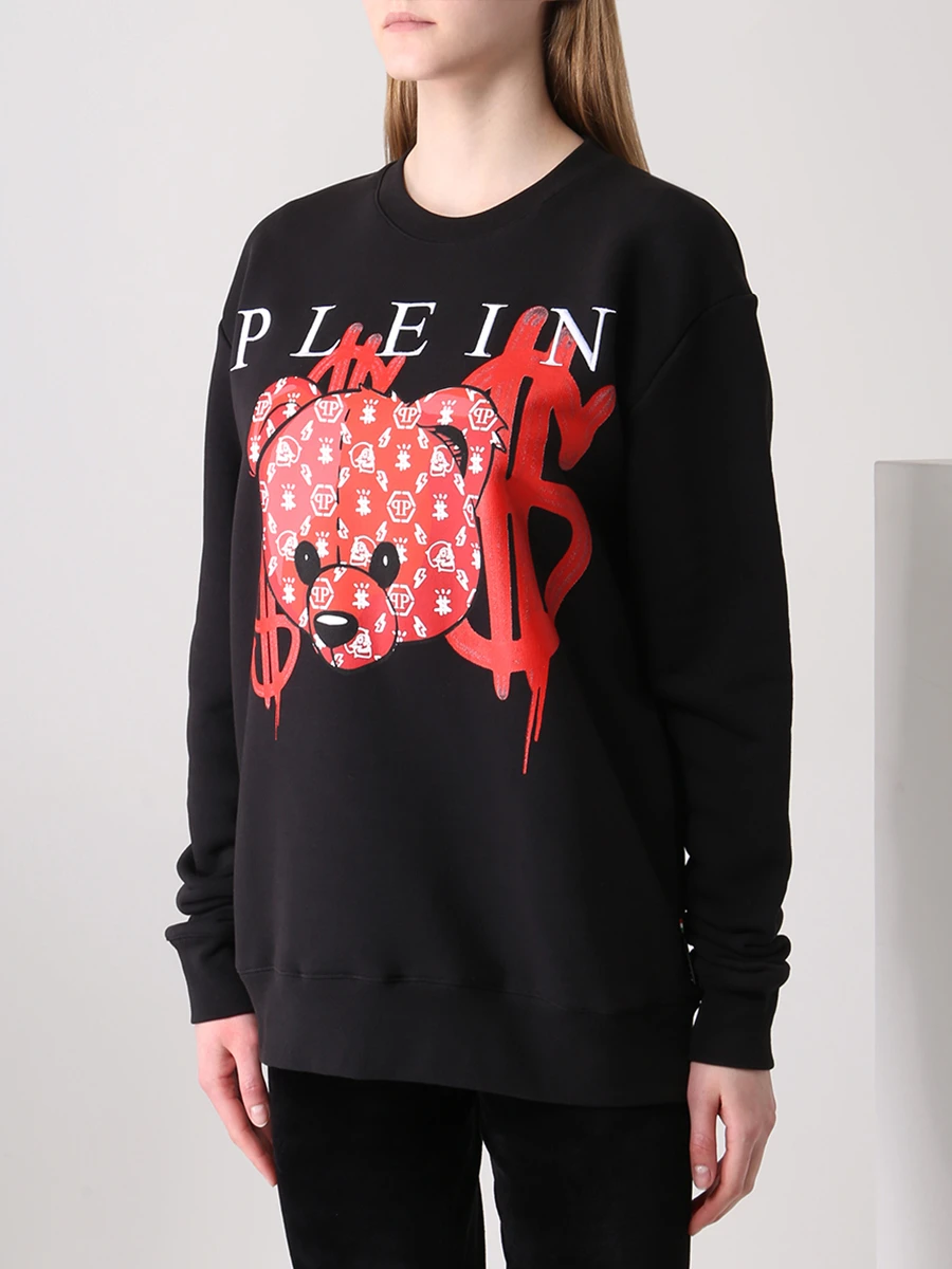 Толстовка-унисекс хлопковая с принтом PHILIPP PLEIN FAAC MJO0772/24 Принт  Фото 8