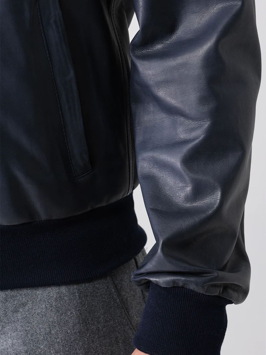 Куртка кожаная COLOMBO GB00140/RET/A00698/43056 Синий  Фото 5