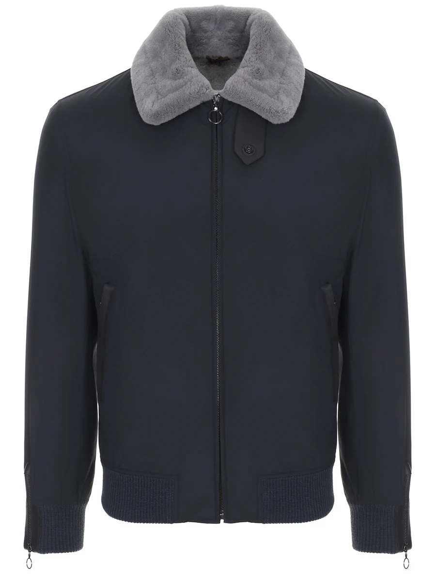 

Куртка с мехом нутрии, Синий, 03303H9BP9600 DBP JACKET 33-03