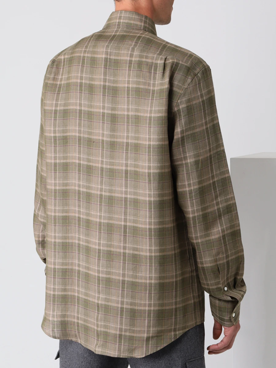 Рубашка Regular Fit льняная RALPH LAUREN 790844848001, размер 52, цвет зеленый - фото 3