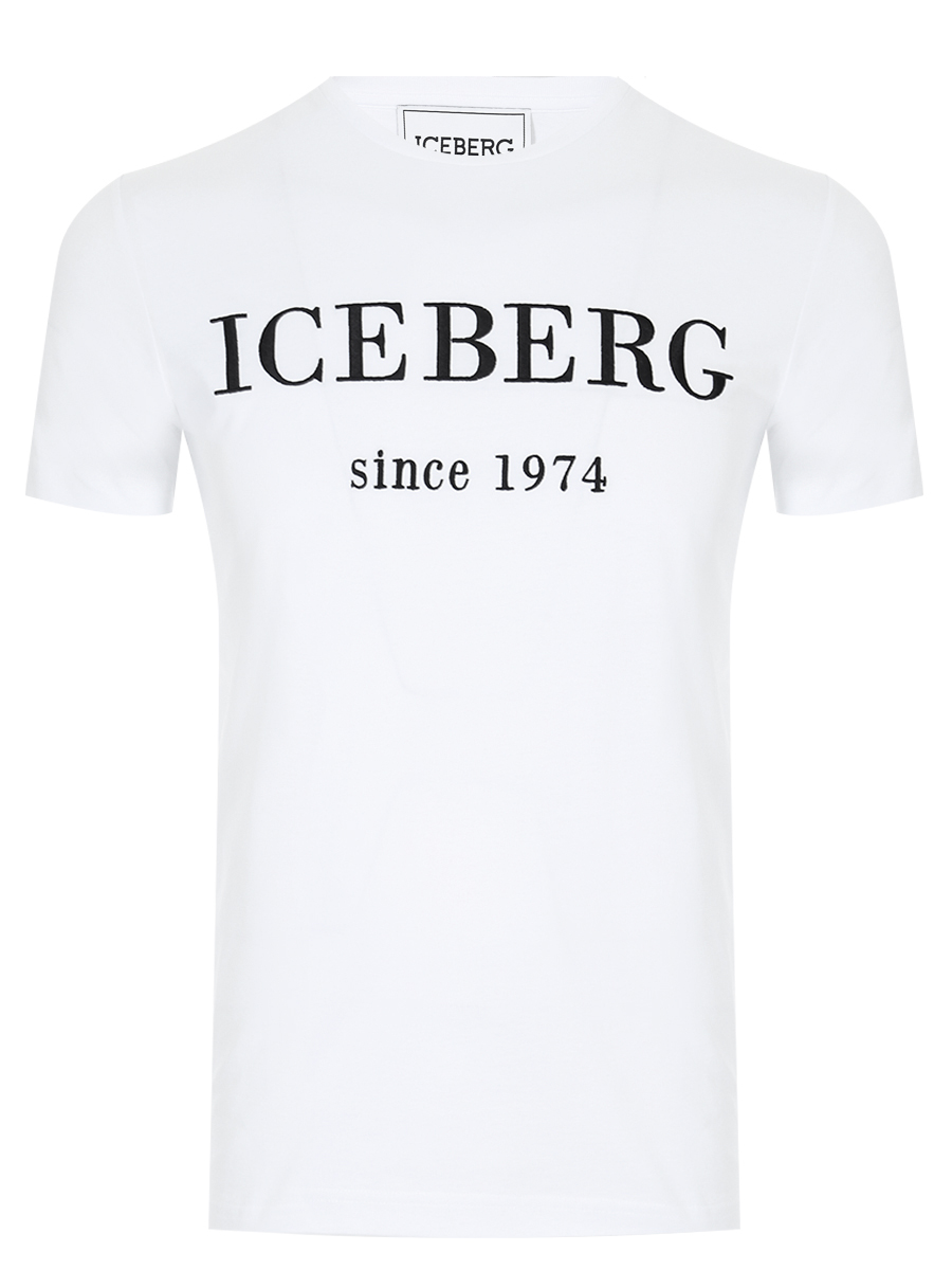 Футболка хлопковая с принтом ICEBERG
