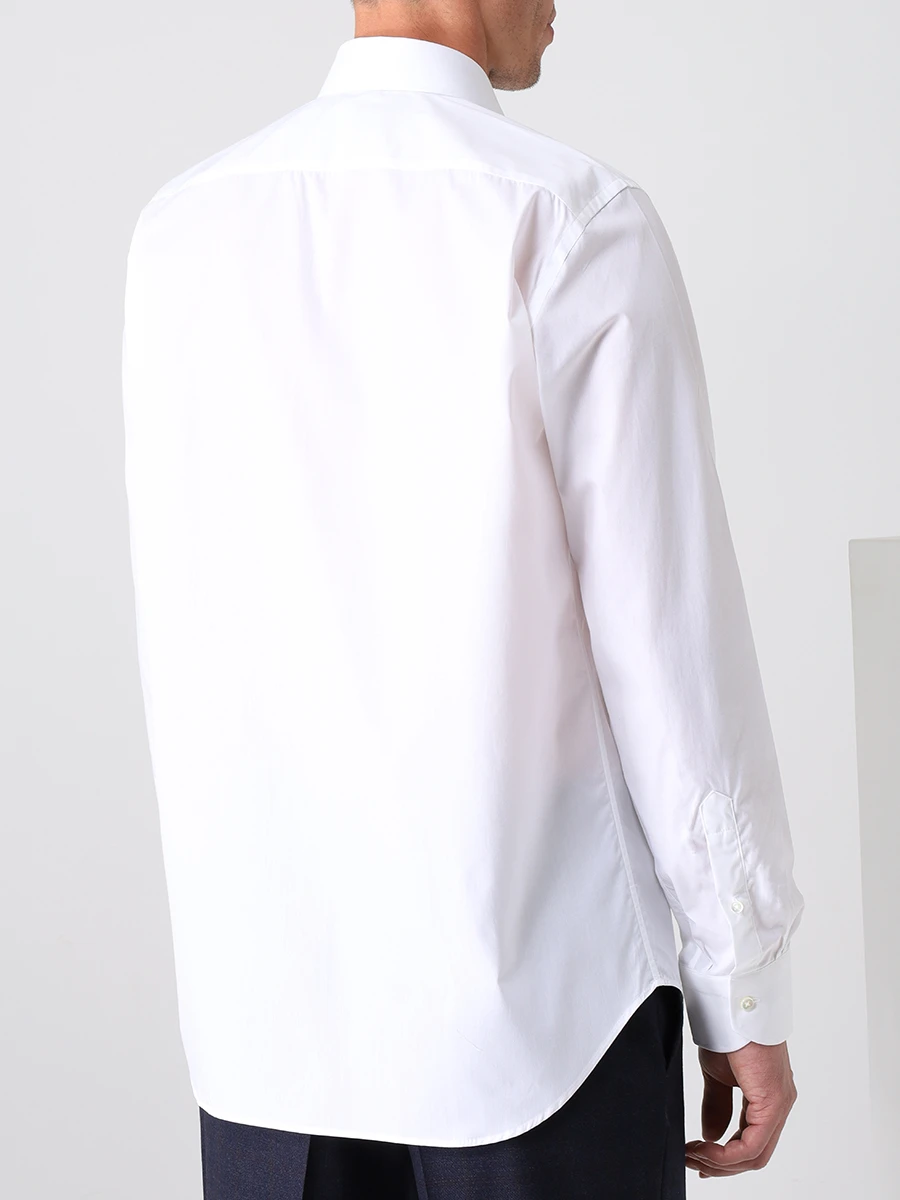 Рубашка Regular Fit хлопковая CANALI GR01599/001/N705, размер 52, цвет белый GR01599/001/N705 - фото 3