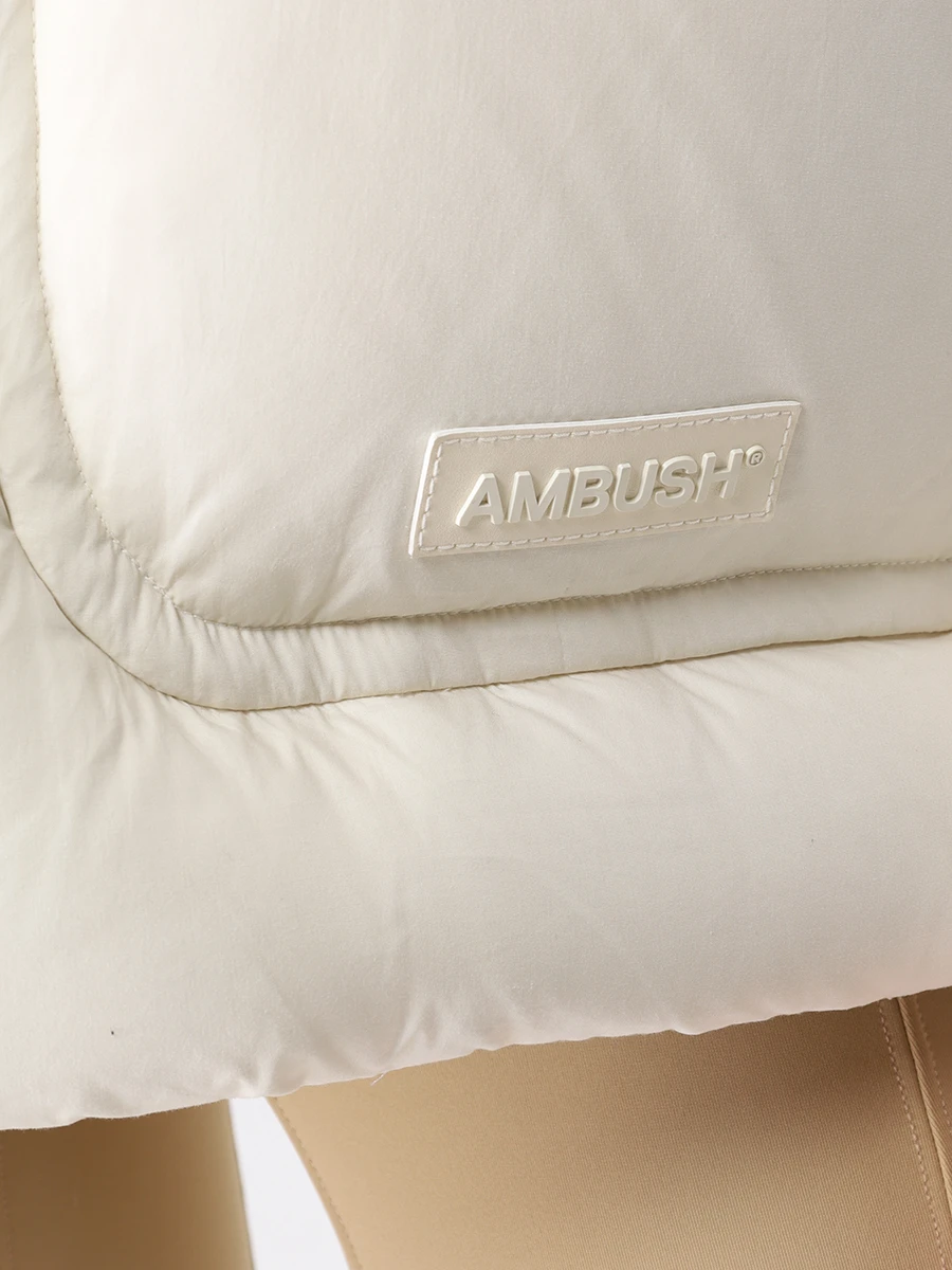 Жилет пуховый AMBUSH BWED006F21FAB0010303 Кремовый  Фото 5