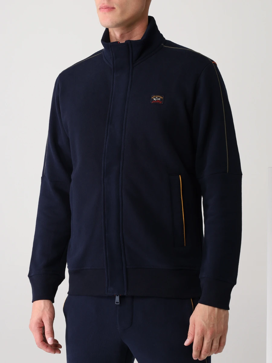 Костюм спортивный хлопковый PAUL & SHARK 11311511/013 Синий  Фото 4