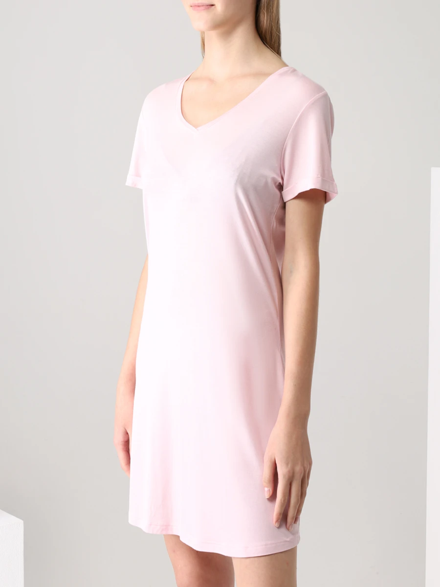 Сорочка однотонная DEREK ROSE 1211-LARA001PIN, размер 40, цвет розовый - фото 2
