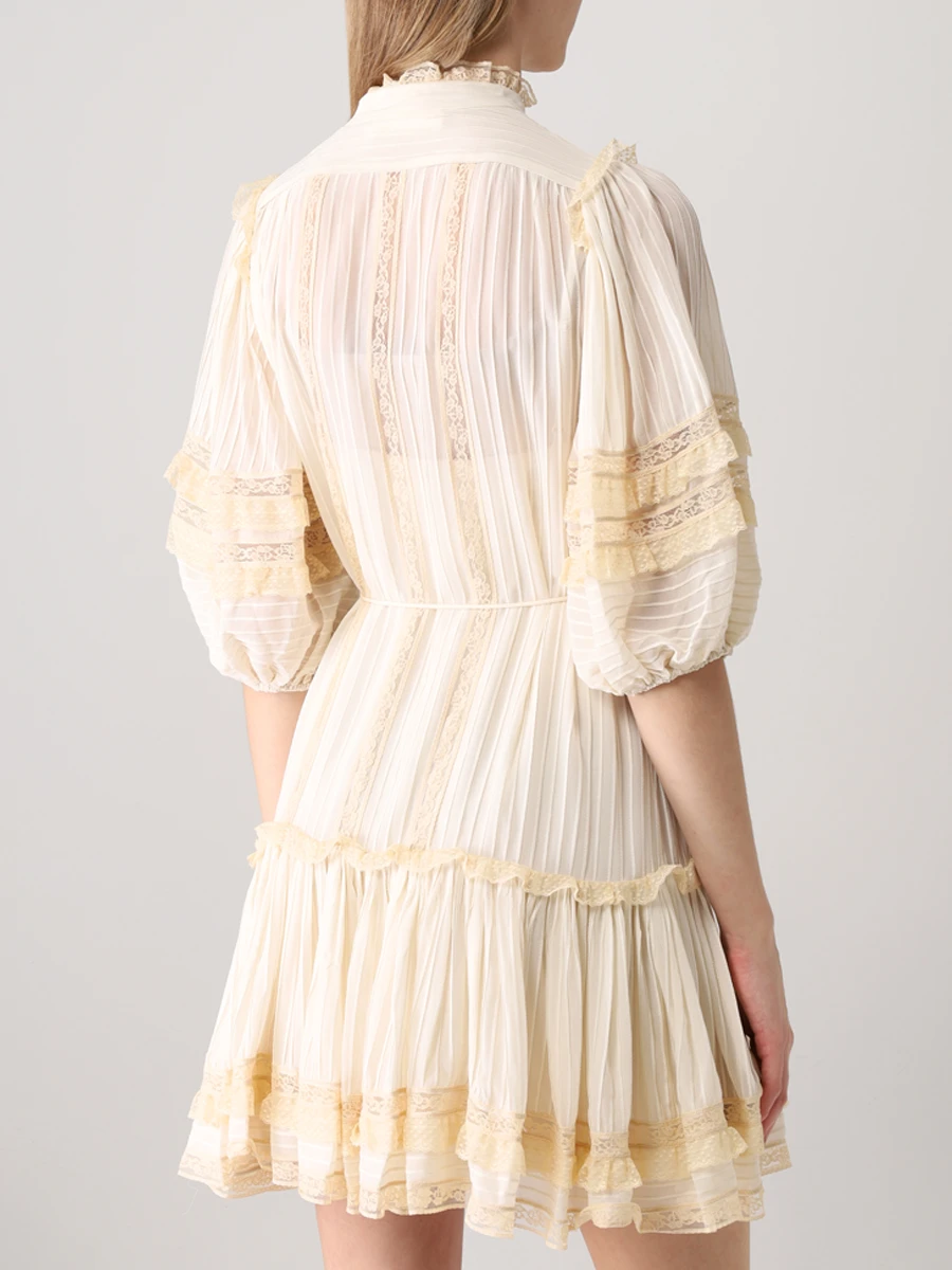 Платье из вискозы ZIMMERMANN 2088DCON/CRM, размер 46, цвет кремовый 2088DCON/CRM - фото 3
