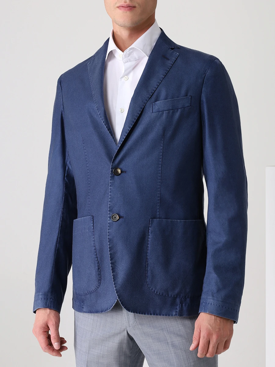 Пиджак кашемировый COLOMBO GI00153/77035-2-C01/43249 Синий  Фото 4