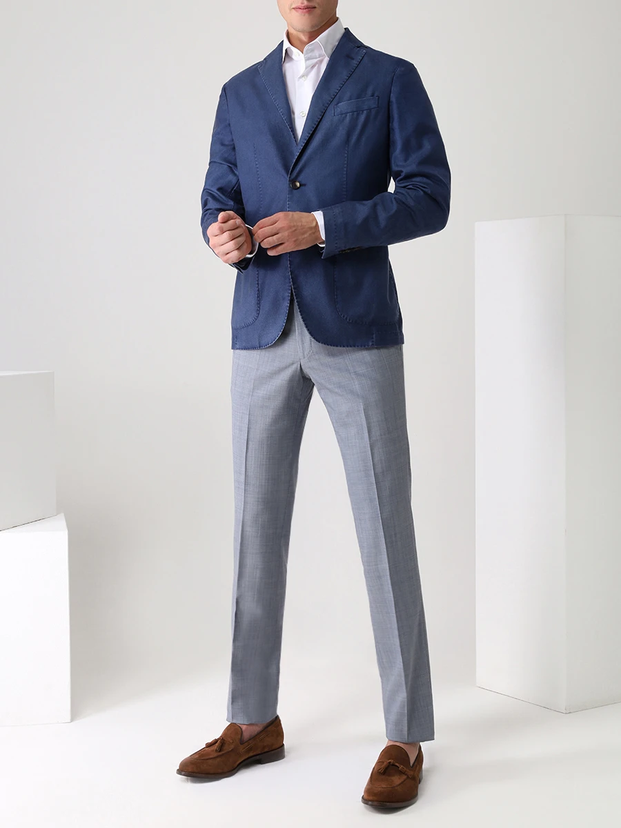 Пиджак кашемировый COLOMBO GI00153/77035-2-C01/43249 Синий  Фото 2