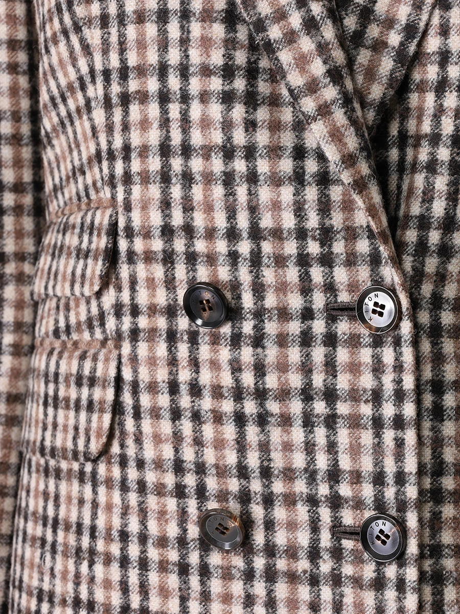 Костюм шерстяной KITON D52501K0525A02004/D48107K0525A02 Клетка  Фото 5