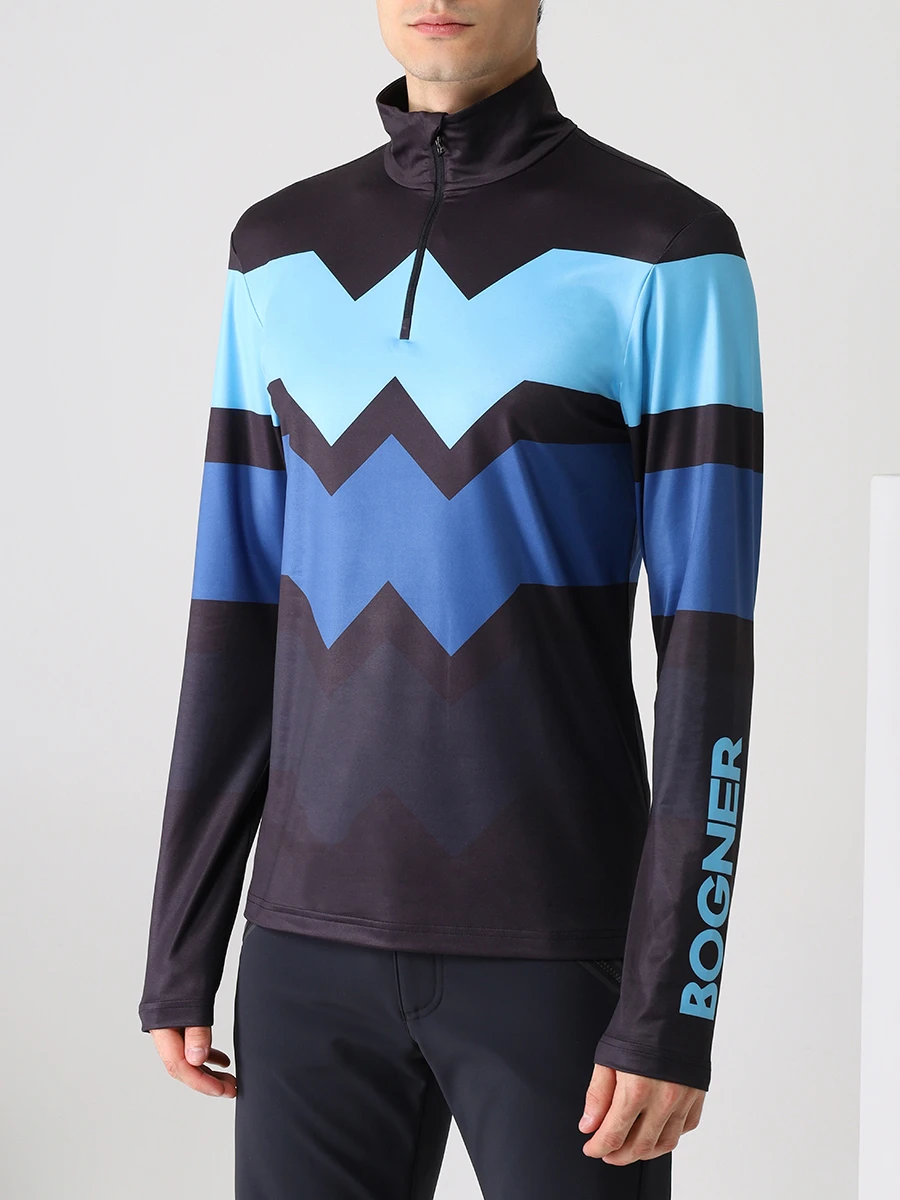 

Бадлон с принтом, Голубой, 51137053/464