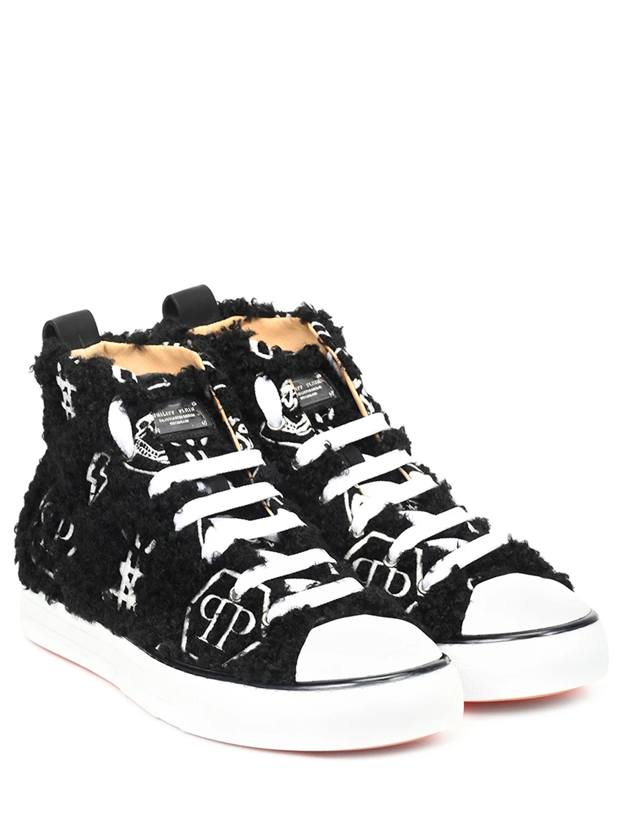 Кеды текстильные PHILIPP PLEIN WSC2179 Черный  Фото 2