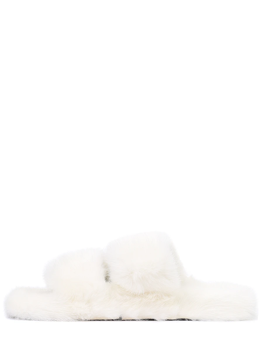 Тапочки норковые PANICALE D29SLIPPER/0200 Белый  Фото 3