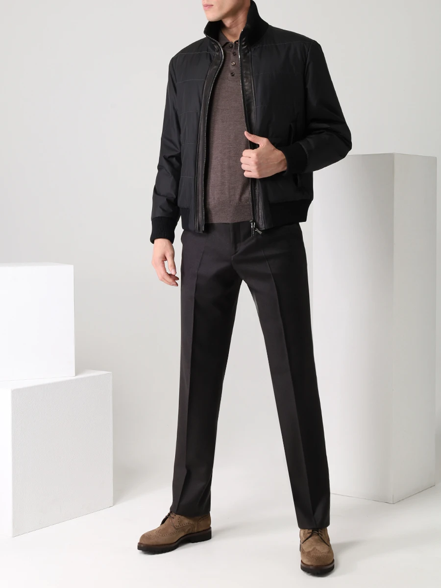 Бомбер стеганый HETTABRETZ NT1100 TSGO 1000A Черный  Фото 2