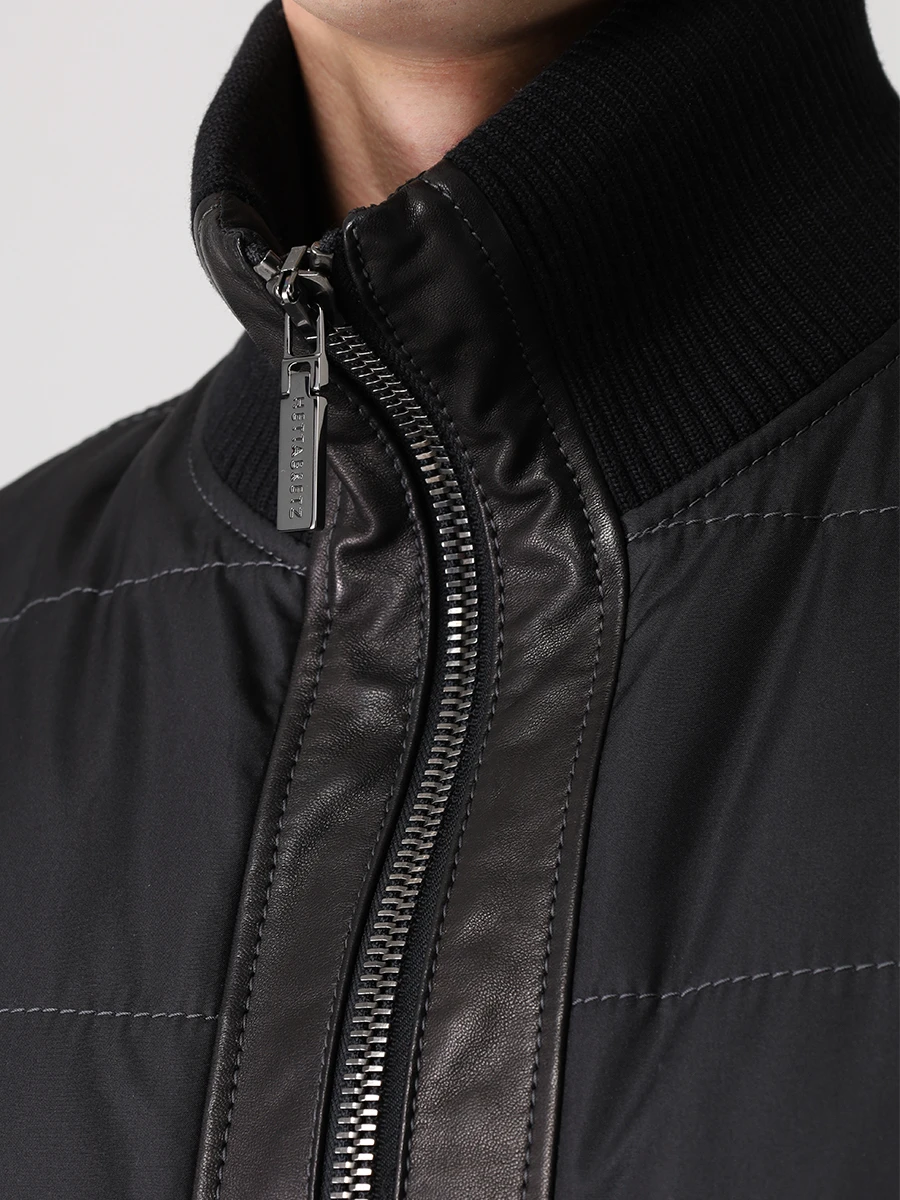 Бомбер стеганый HETTABRETZ NT1100 TSGO 1000A Черный  Фото 5