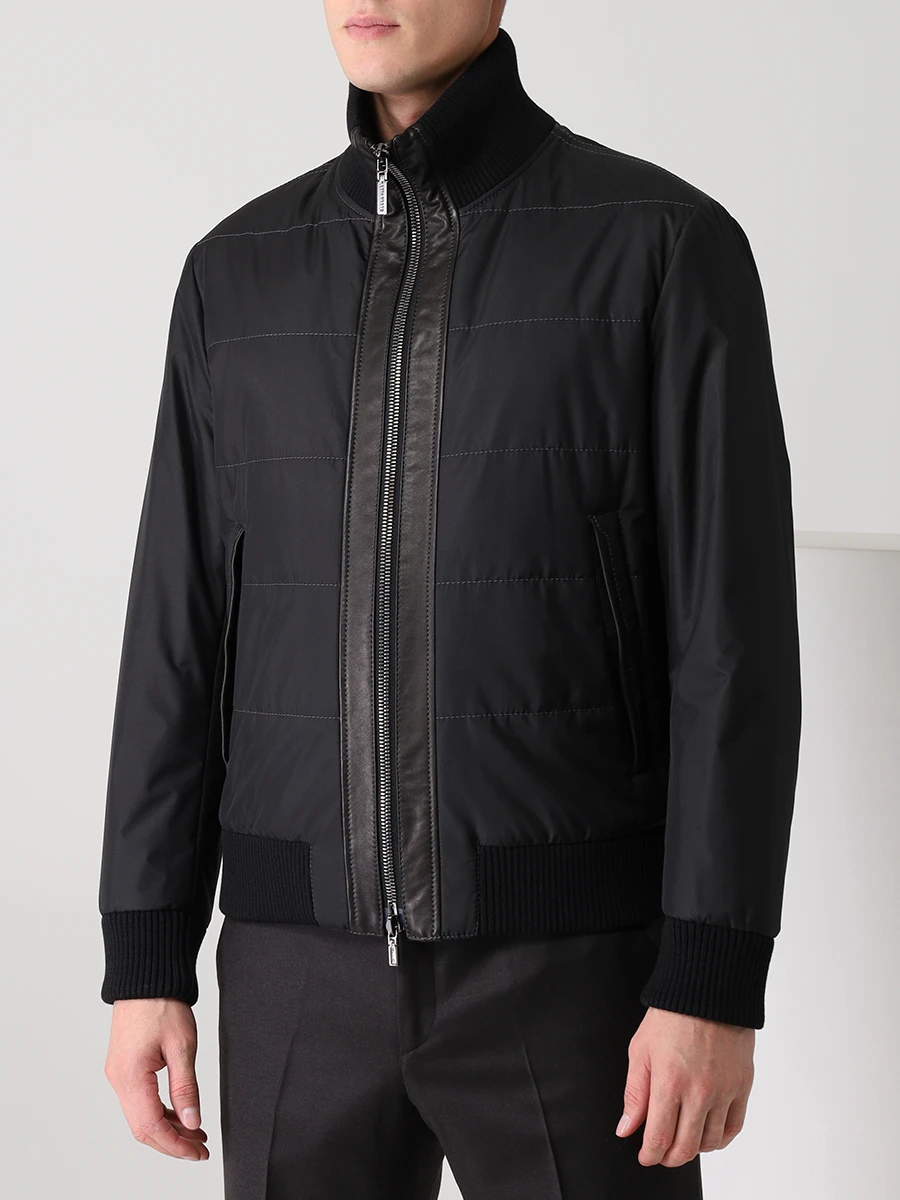 Бомбер стеганый HETTABRETZ NT1100 TSGO 1000A Черный  Фото 4