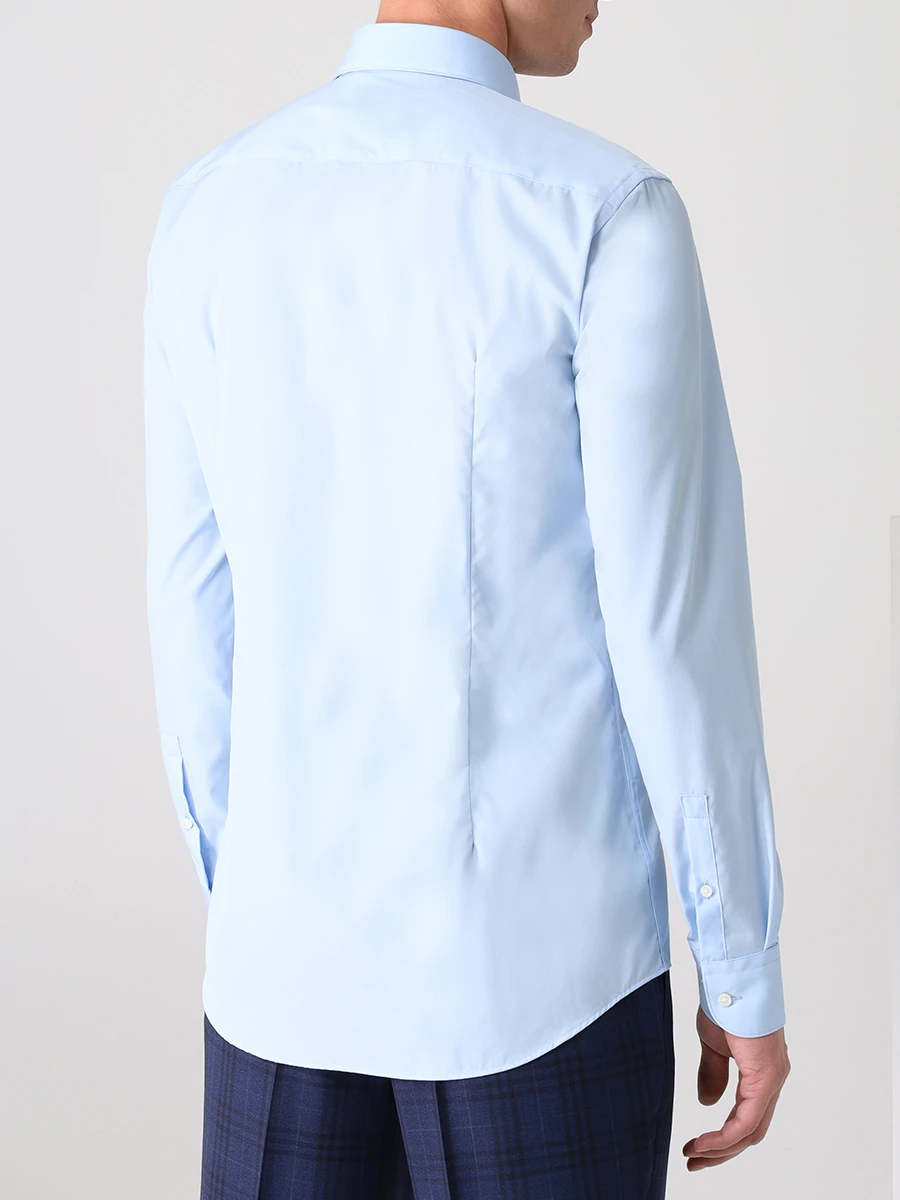Рубашка Slim Fit хлопковая BOSS 50459533/452, размер 54, цвет голубой 50459533/452 - фото 3