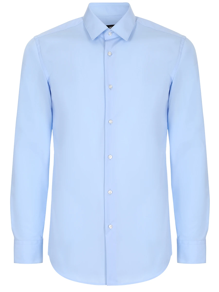 Рубашка Slim Fit хлопковая BOSS 50459533/452, размер 54, цвет голубой 50459533/452 - фото 1