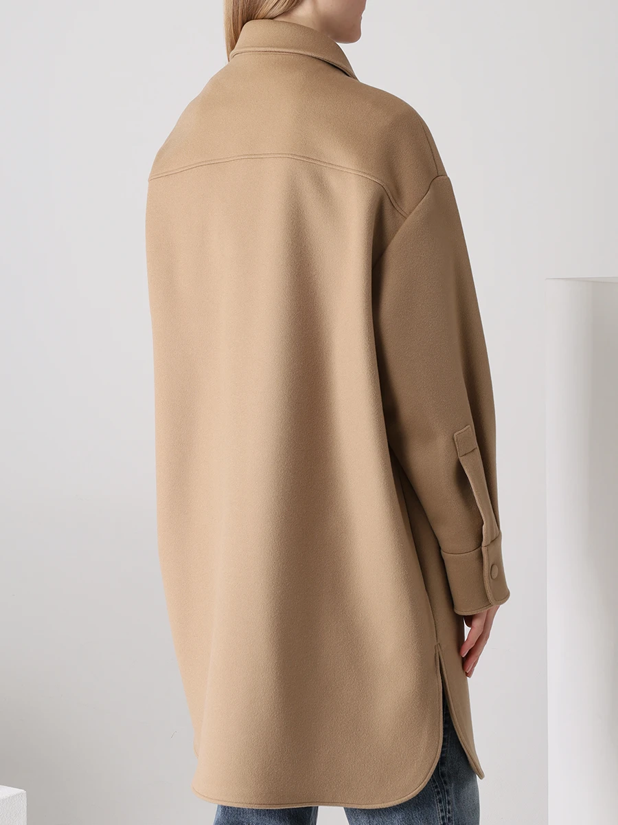 Пальто шерстяное STELLA MCCARTNEY 601217SPB11/2742 Бежевый  Фото 3