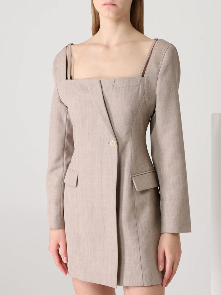 

Платье-мини La Robe Maniu, Бежевый, 213DR01-1260
