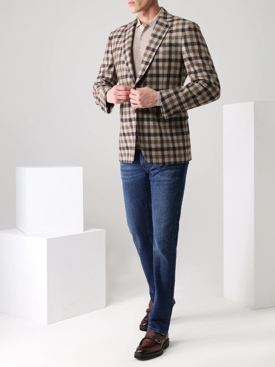 Джинсы Regular Fit хлопковые HANDPICKED RIMINI ZC/728/W2 Синий  Фото 2