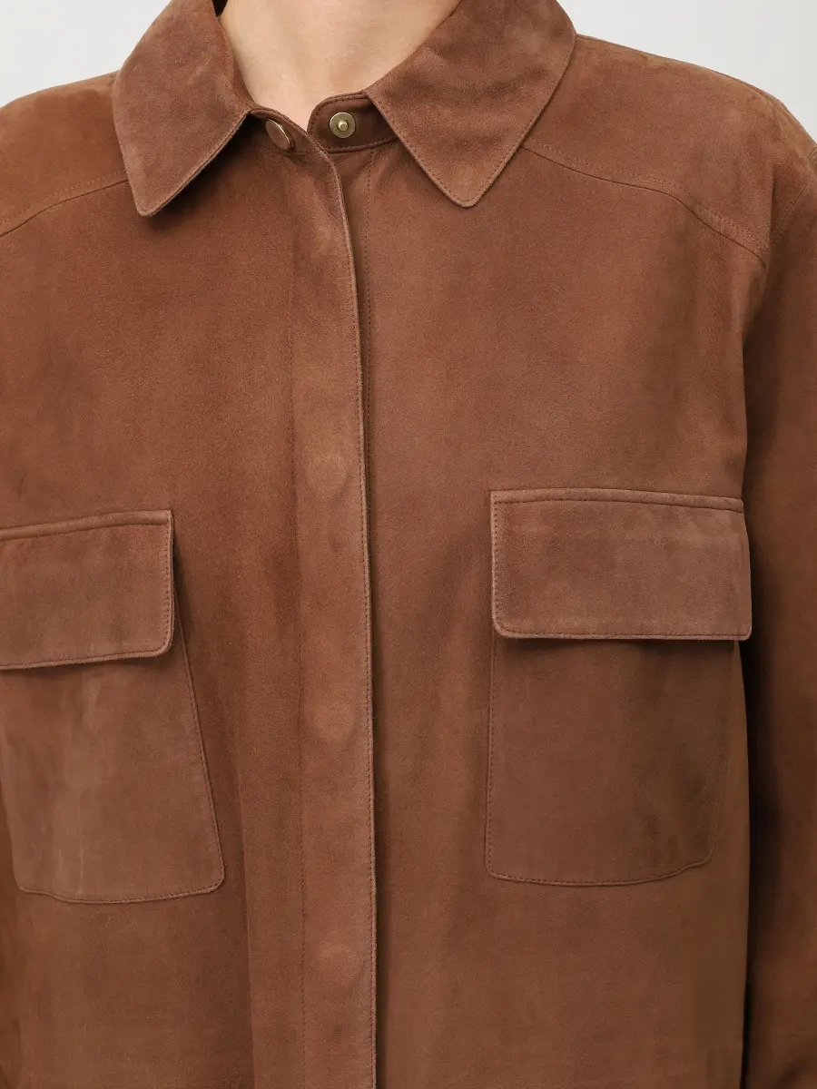 Куртка замшевая LORO PIANA FAL7266 H0AV Коричневый  Фото 5