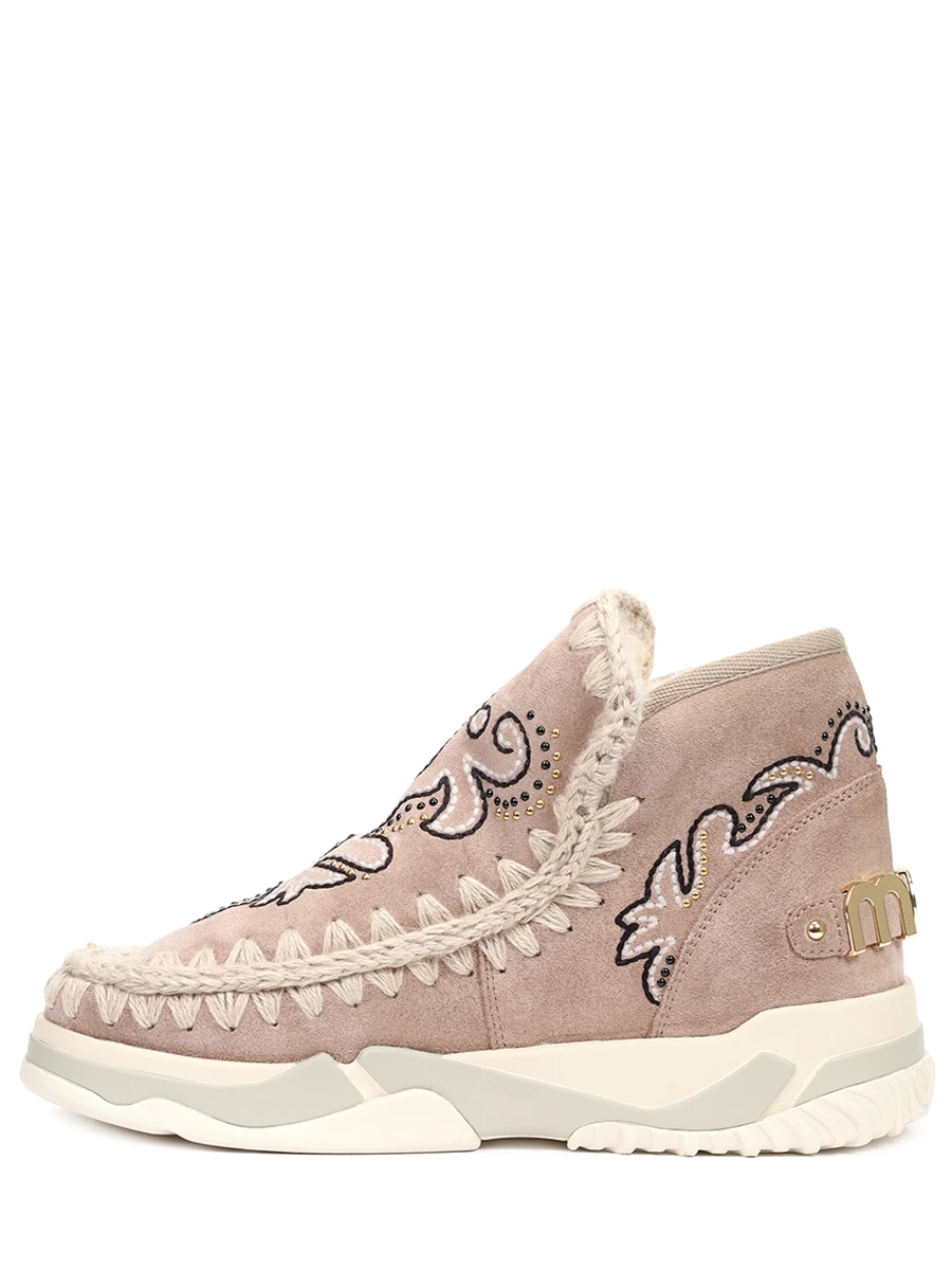 

Угги замшевые на меху, Бежевый, 201020А