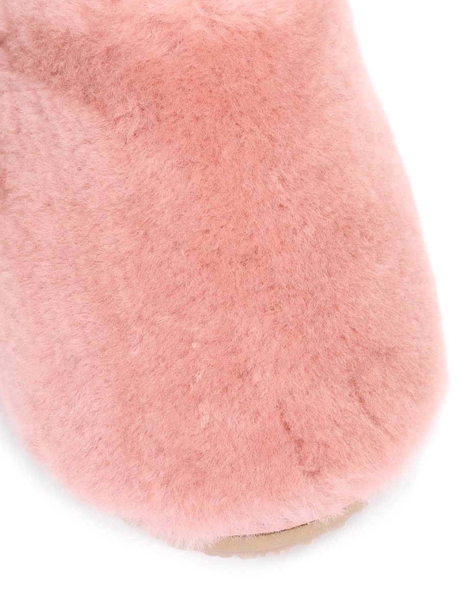 Тапочки меховые MOU 161000, размер 36, цвет розовый - фото 5