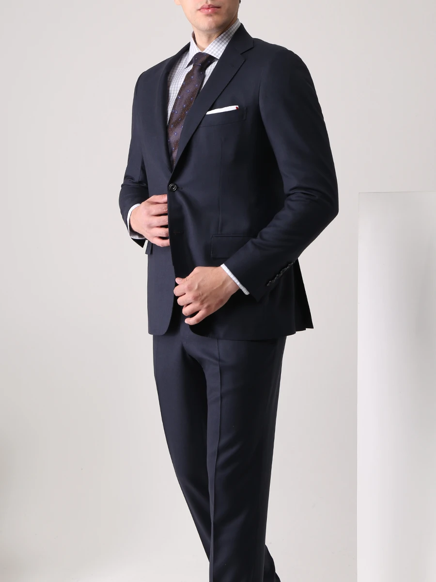 Костюм классический шерстяной KITON UA81K0127611007 Синий  Фото 2