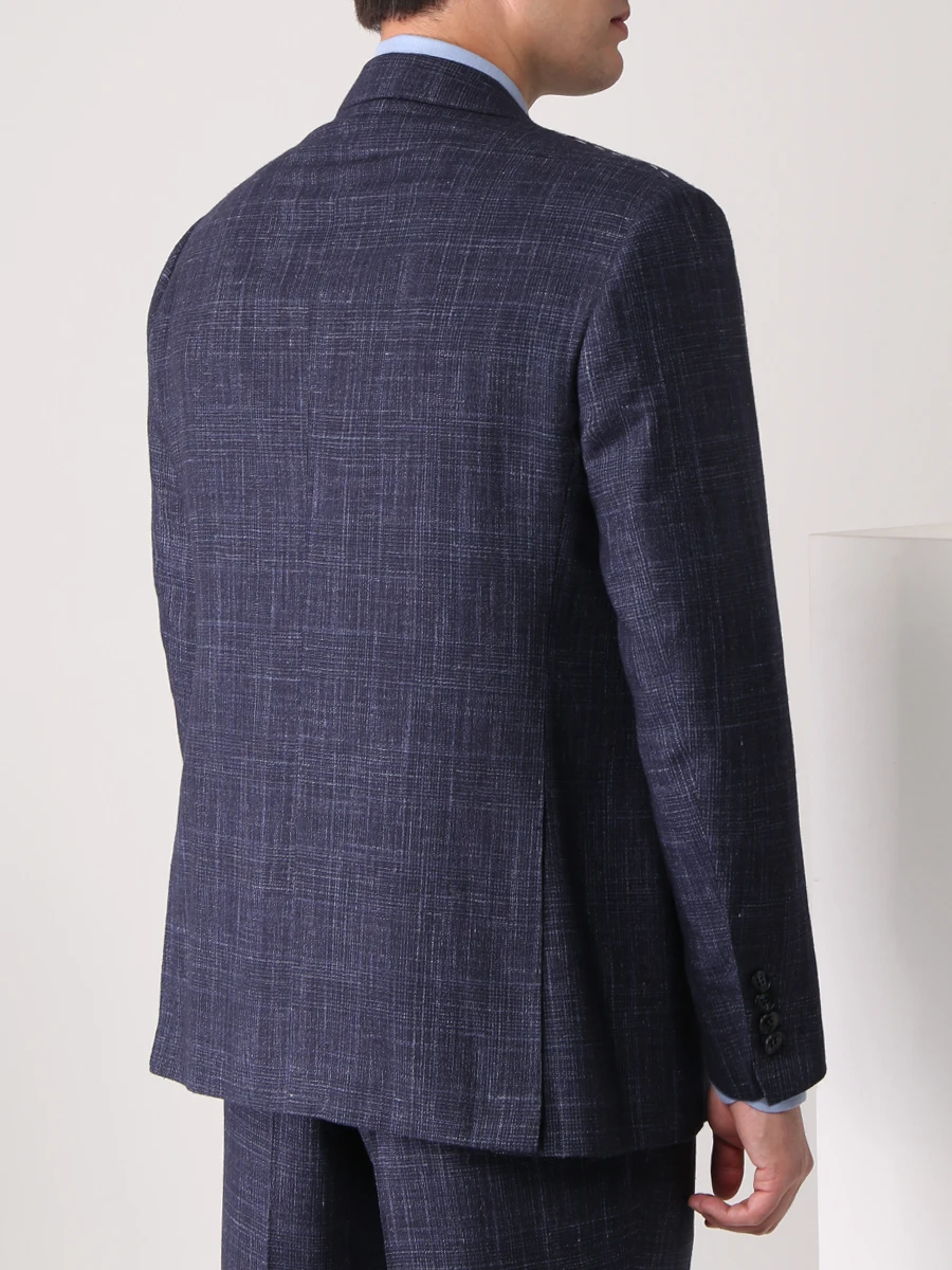 Костюм из кашемира и шерсти KITON UA81K0103A13002 Клетка  Фото 3