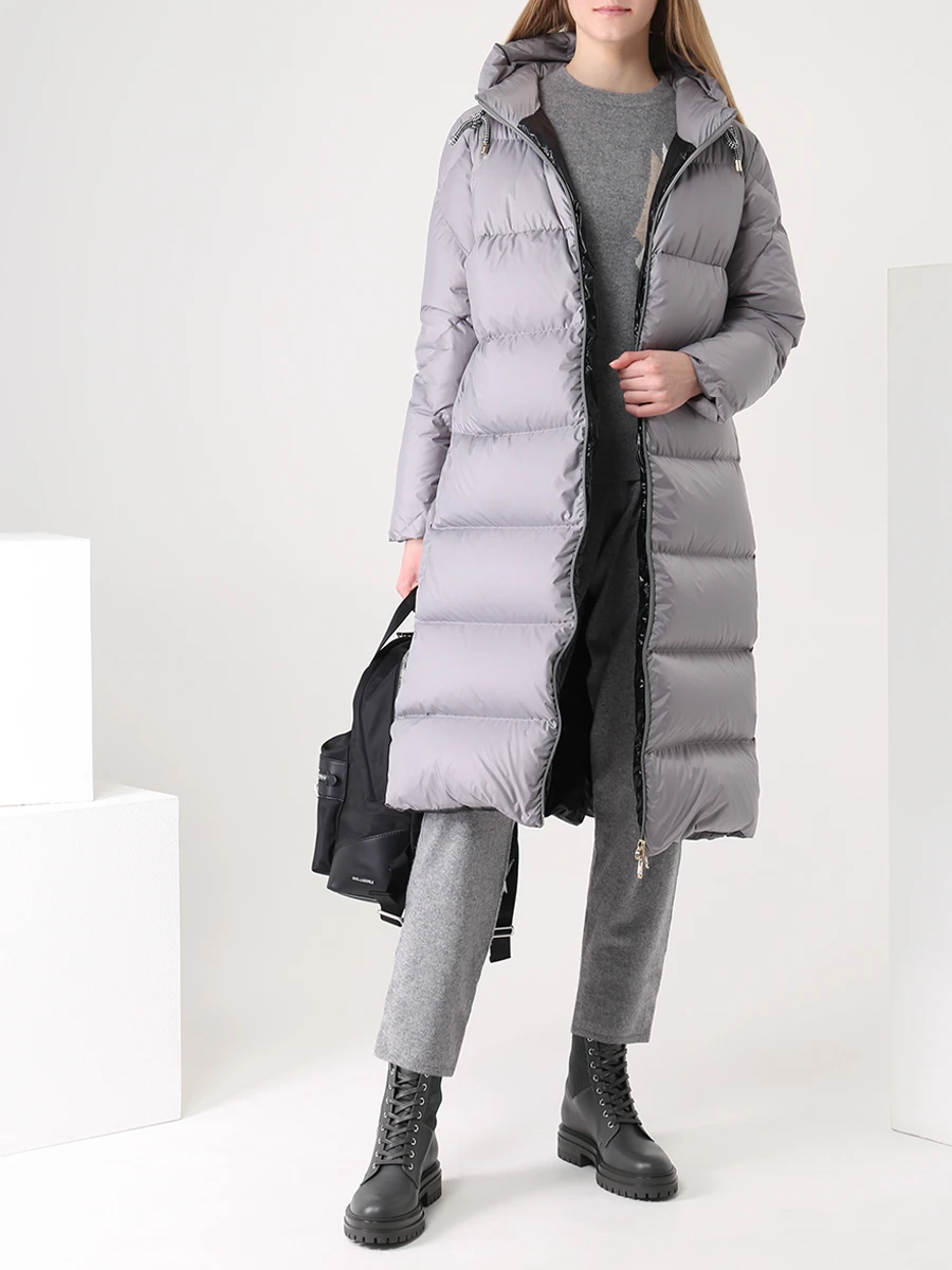 

Пуховик стеганый, Серый, BL 606/700 SOFT BUTTON