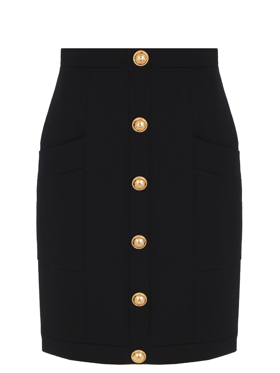 Юбка шерстяная BALMAIN