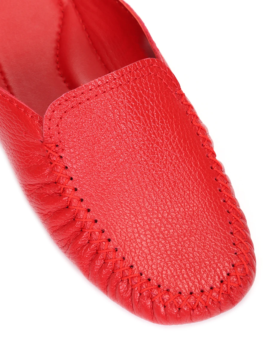 Тапочки кожаные CUDGI A570C17, размер 36, цвет красный - фото 5