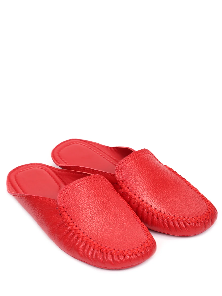 Тапочки кожаные CUDGI A570C17, размер 36, цвет красный - фото 2