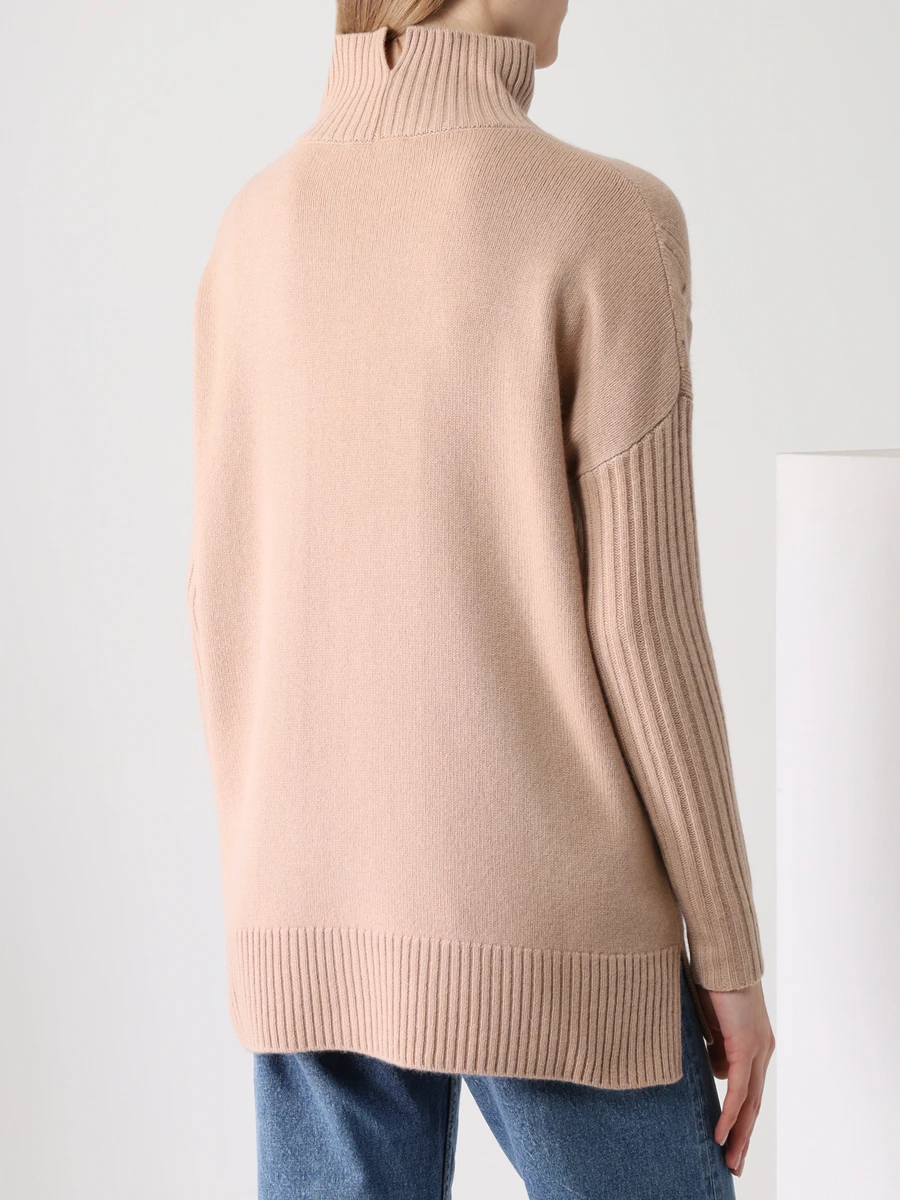Свитер кашемировый MIR CASHMERE cwn21-006 Бежево-персиковый Розовый  Фото 3