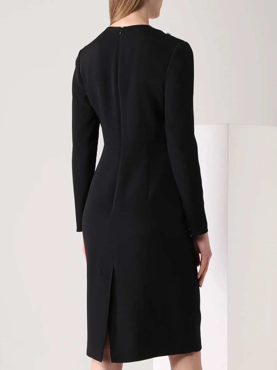 Платье шерстяное VALENTINO WB0VAXC76BS 0NA Черный  Фото 3