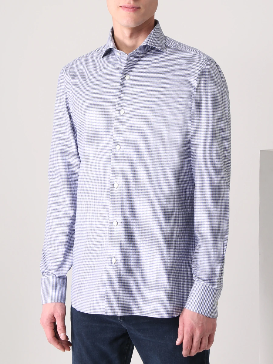 Рубашка Regular Fit хлопковая LUIGI BORRELLI SR4122/3, размер 56, цвет принт SR4122/3 - фото 4