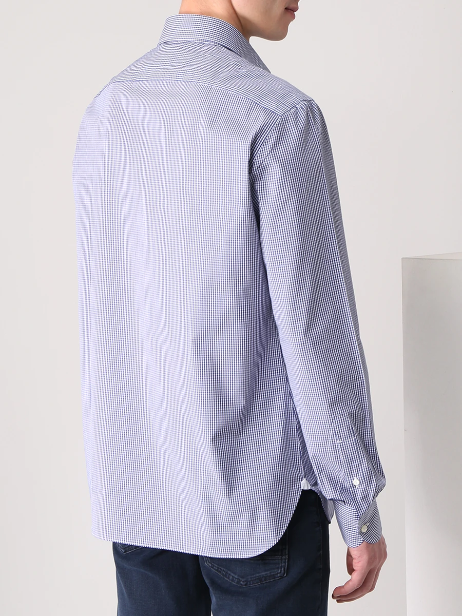Рубашка Regular Fit хлопковая LUIGI BORRELLI SR1100, размер 58, цвет клетка - фото 3