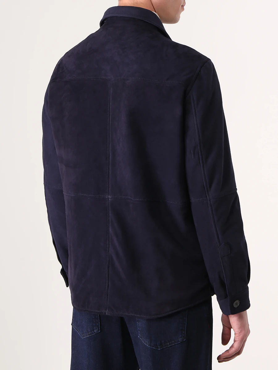 Куртка замшевая LUIGI BORRELLI OT1019 Синий  Фото 3