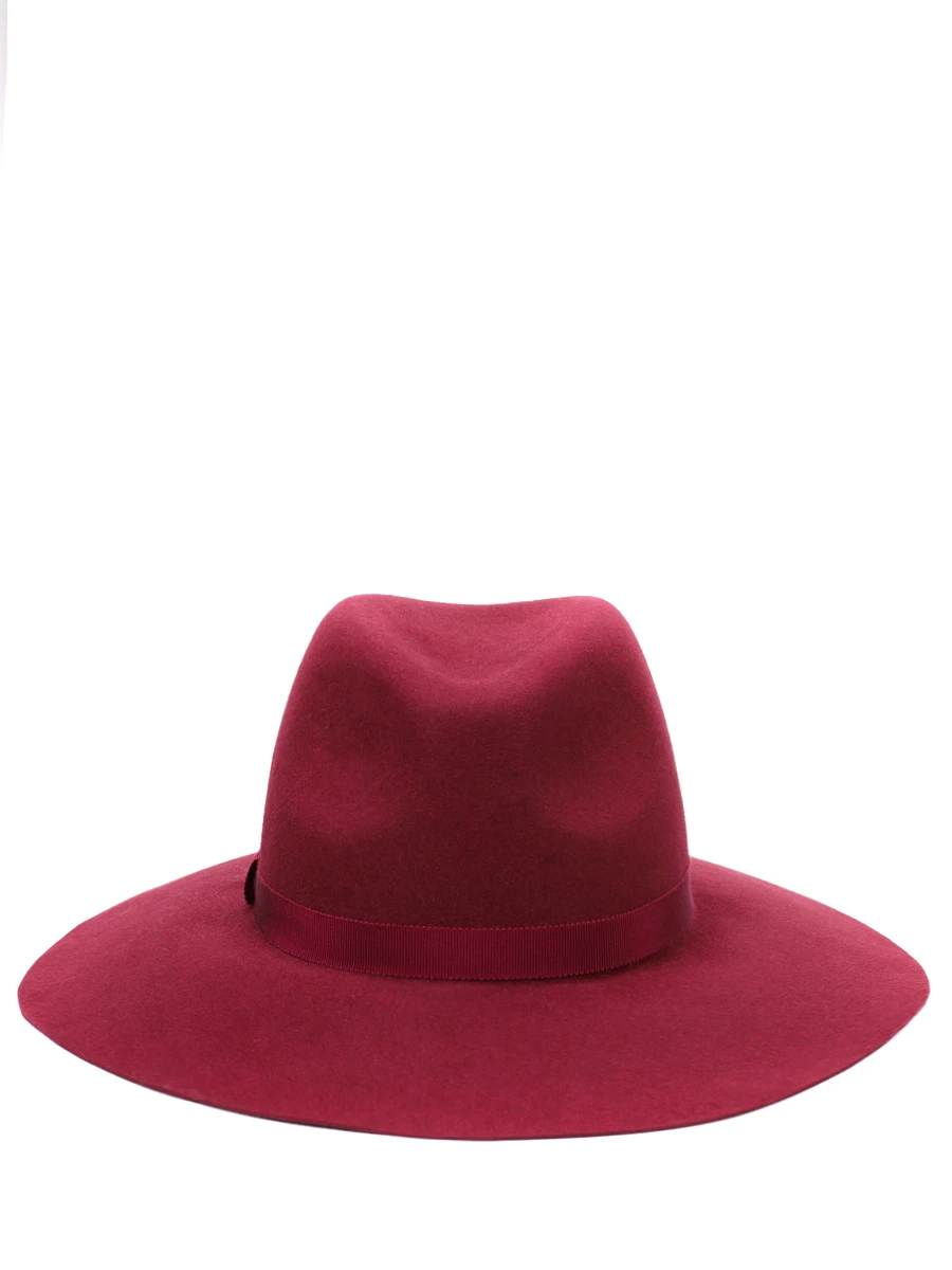 Шляпа велюровая, Федора new, COCOSHNICK, Бордовый, 1044870  - купить