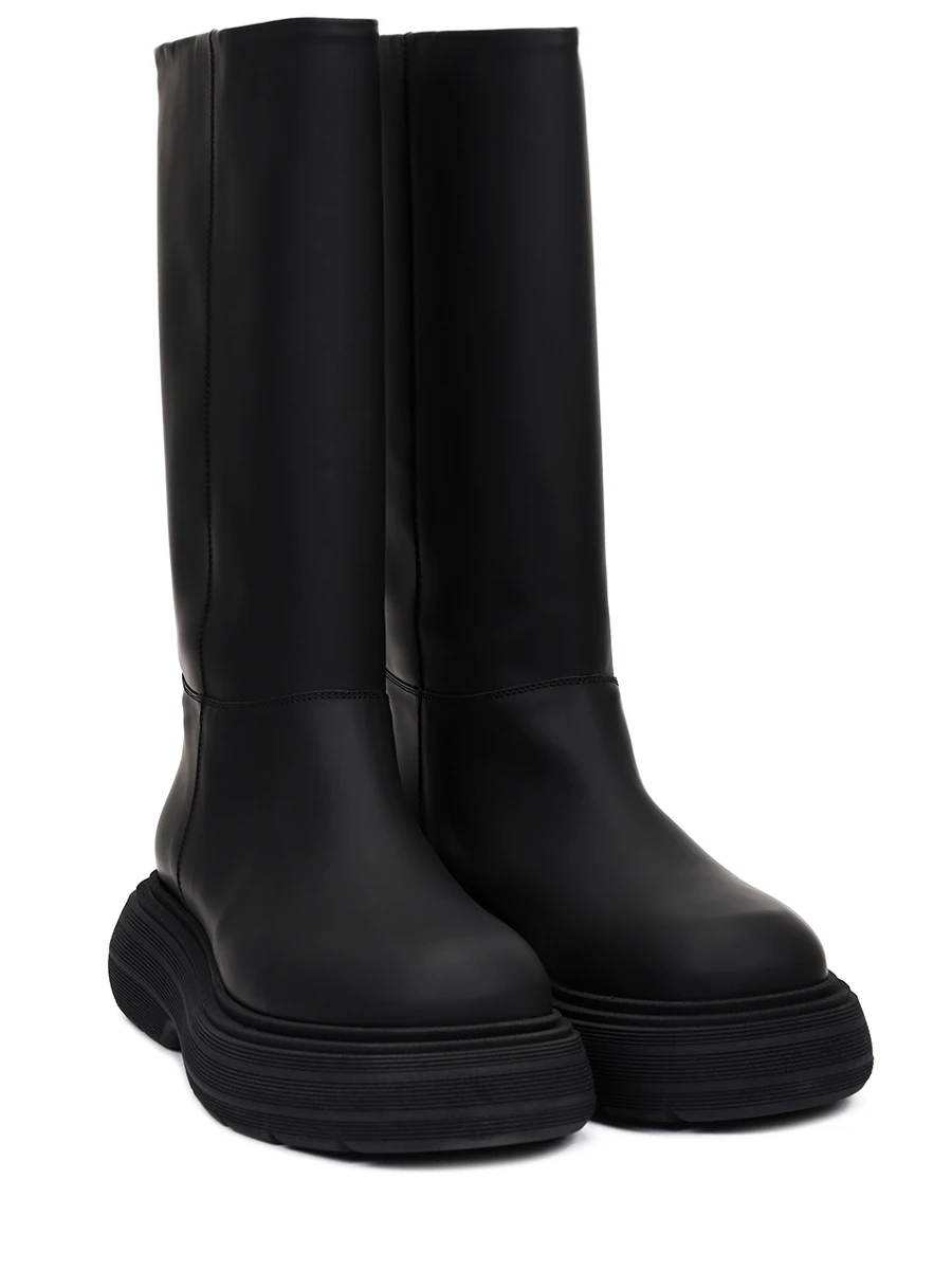 Сапоги кожаные GIABORGHINI MARTEBISE101/BLACK Черный  Фото 2