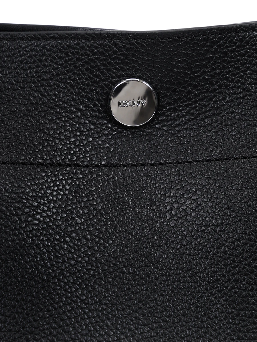 Сумка кожаная DKNY R13AAP61BSV, размер Один размер, цвет черный - фото 6