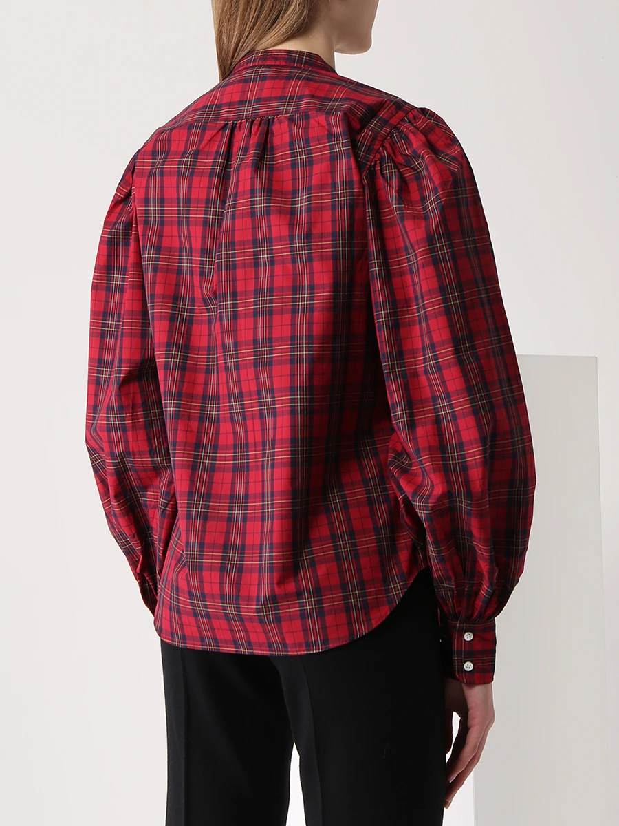Рубашка хлопковая в клетку POLO RALPH LAUREN 211815404001 Клетка Клетка  Фото 3