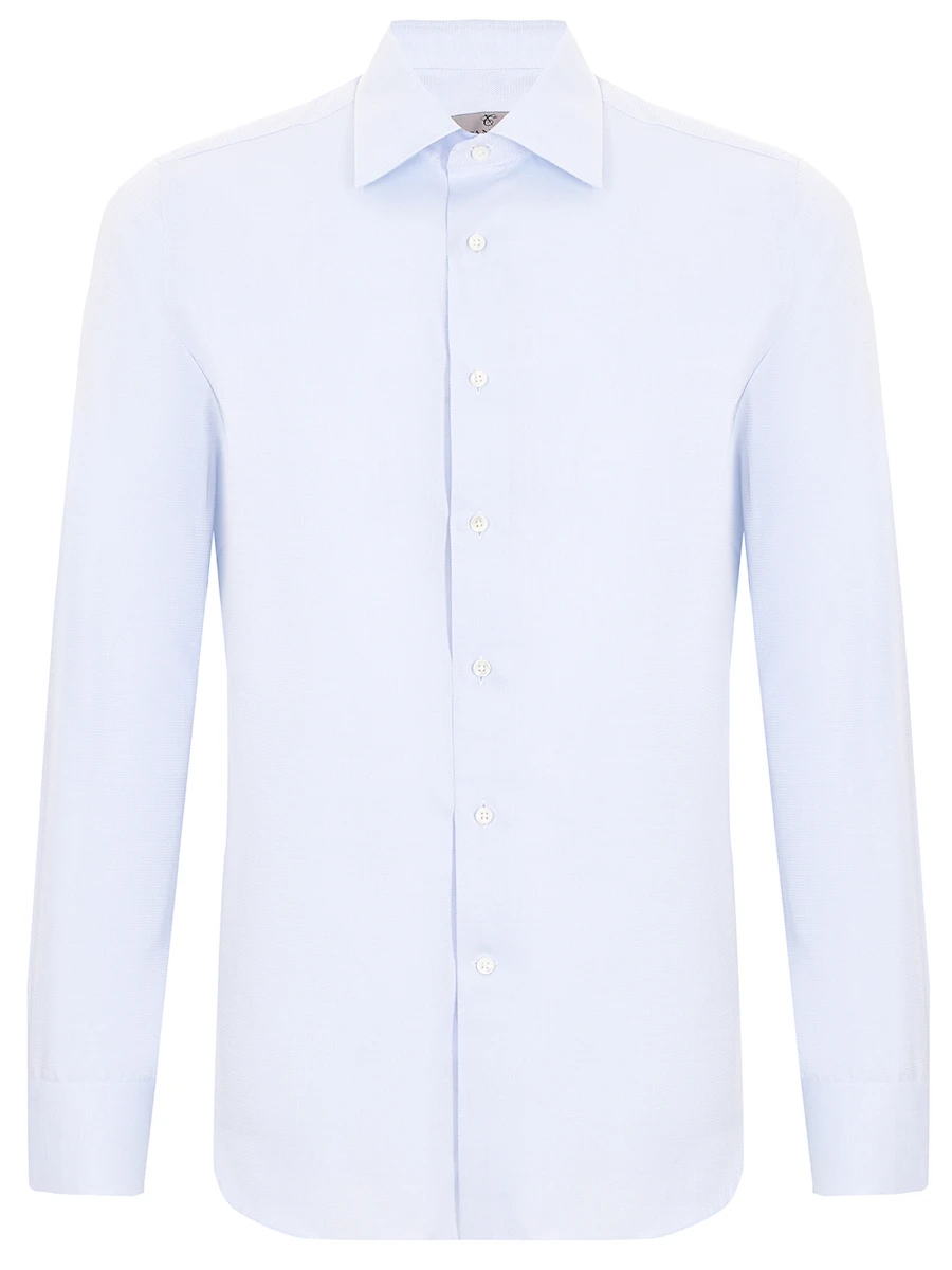 

Рубашка Slim Fit хлопковая, Голубой, GR02334/403/N705