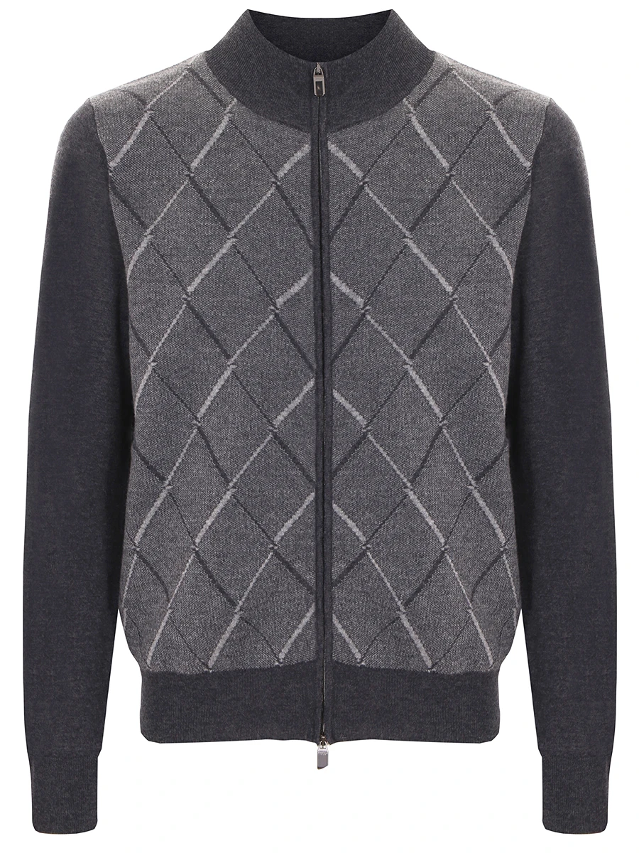 

Кардиган из шерсти и кашемира, Серый, MX01291/111/C0022