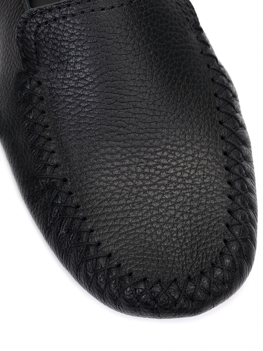 Тапочки кожаные CUDGI A550C09, размер 46, цвет черный - фото 5