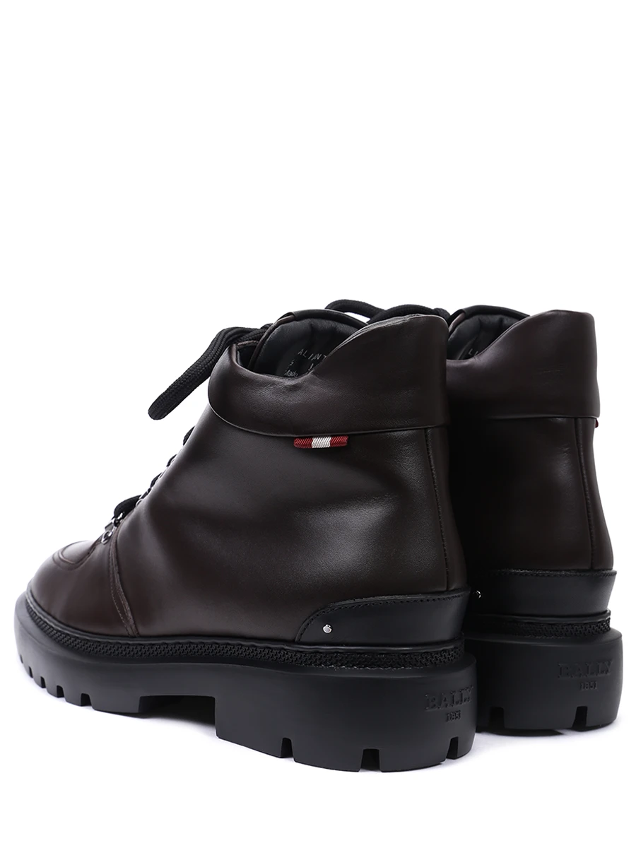 Ботинки кожаные BALLY 6239429 Коричневый  Фото 4